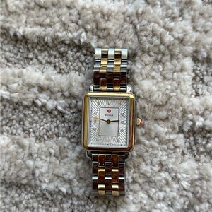 Michele Two-Tone Gold and Silver Watch